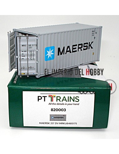 PT TRAINS 20' DV MAERSK CONTAINER (MRKU8485175)