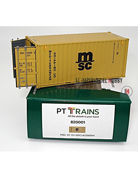 PT TRAINS CONTAINER 20´DV "MSC" (MSCU6356994)