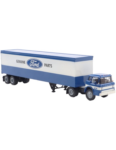 BREKINA Ford C-Series Sattelzugmaschine, Baujahr 1970, Koffer-SZ
