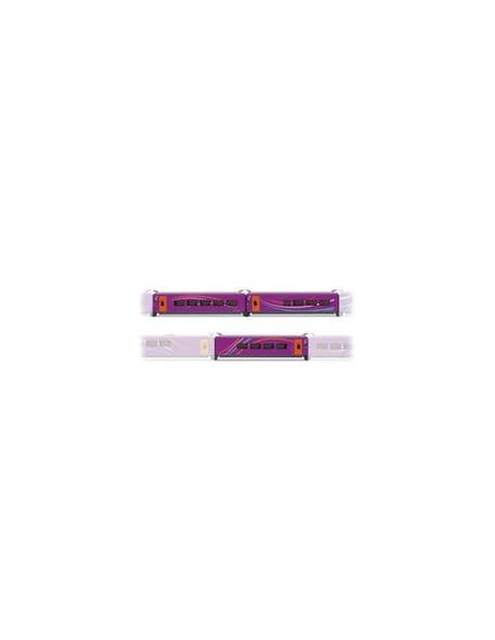 ELECTROTREN RENFE, COMPLEMENTARY SET OF 3 CARS FOR THE "AVLO" HIGH-SPEED TRAIN, no. 2/3, VIOLET DECORATION