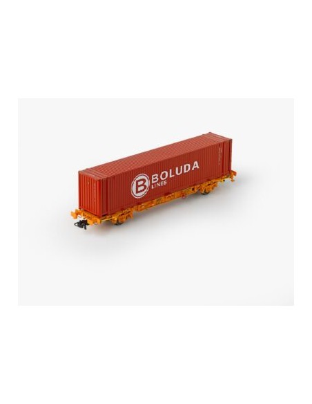 PT TRAINS TRANSFESA Lgnss 24 71 443 3 840 006-2 Wagon + BOLUDA 45'HC BOLU9478525