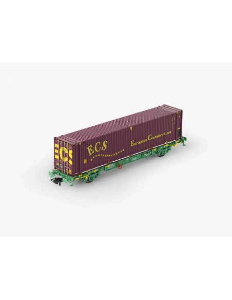 PT TRAINS TRANSFESA Lgss 24 71 443 7 005-0 Wagon + ECS 45´HC ECBU5018618
