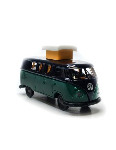 BREKINA 1960 Volkswagen T1b Camper - Black/Dark Green