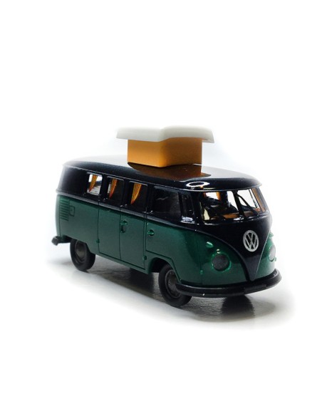 BREKINA 1960 VOLKSWAGEN T1b CAMPER NEGRO/VERDE OSCURO