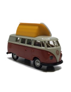 BREKINA 1960 Volkswagen T1b Camper Van, Gray/Red