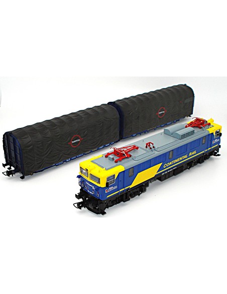 ELECTROTREN PACK LOCOMOTORA "CONTINENTAL RAIL" + VAGÓN "TRANSFESA"