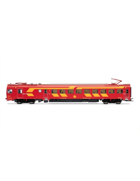 ELECTROTREN RENFE, ELEKTRISCHE EISENBAHN, BAUREIHE 444, LOKOMOTIVE 444-004, ROT/GELB