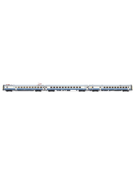 ELECTROTREN RENFE, Elektrische Eisenbahn, Baureihe 444, Lokomotive 444-011, Weiß/Blau, Digitallackierung