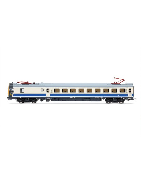 ELECTROTREN RENFE, Elektrische Eisenbahn, Baureihe 444, Lokomotive 444-011, Weiß/Blau, Digitallackierung