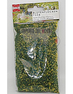BUSCH 200ml BAG OF GREEN/YELLOW FLOCK FLAKES (MICRO-FLAKES)