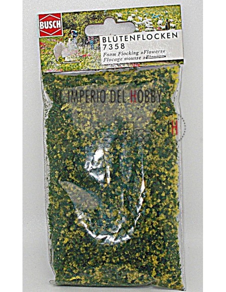 BUSCH 200ml BAG OF GREEN/YELLOW FLOCK FLAKES (MICRO-FLAKES)