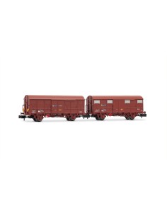 ARNOLD RENFE, SET DE 2 VAGONES J2, DECORACIÓN ROJO ÓXIDO,...
