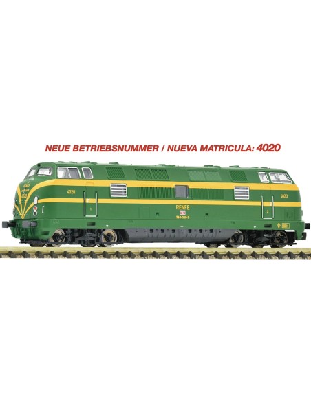 FLEISCHMANN LOCOMOTORA DIÉSEL SERIE 340 DE RENFE (NÚMERO DE MATRÍCULA 340-020-3)