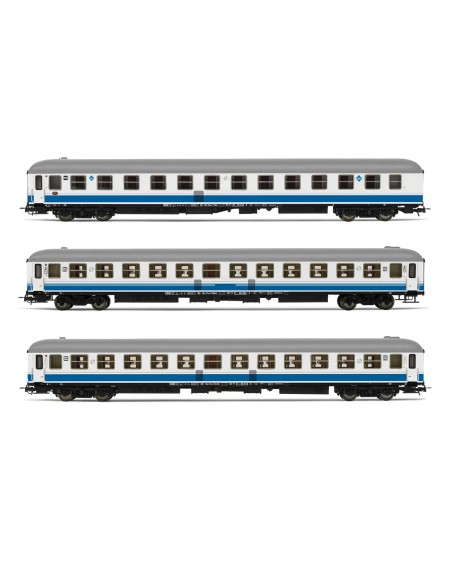 ELECTROTREN RENFE, SET DE 3 COCHES "ESTRELLA PICASSO" DECORACIÓN "LARGO RECORRIDO"