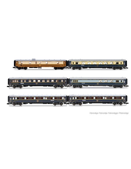 ARNOLD INTRAFLUG/CIWL, SET 6 COCHES "50 AÑOS NOSTALGIA ESTAMBUL-ORIENT EXPRESS 1976"