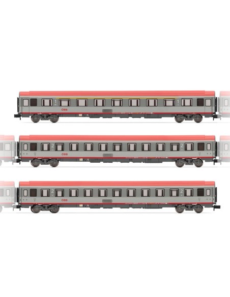 ARNOLD ÖBB, SET 3 COCHES PASAJEROS EUROFIMA