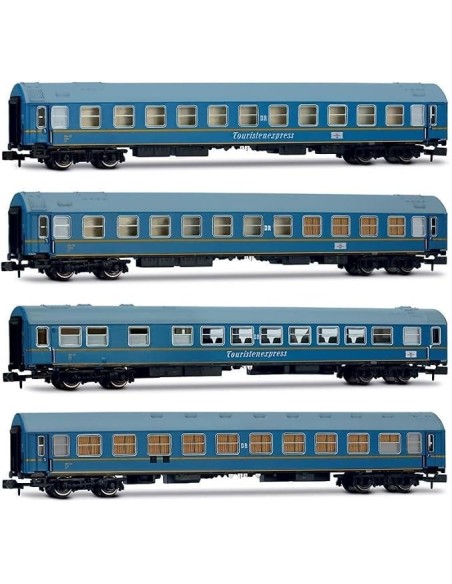 ARNOLD SET DE 4 VAGONES DE PASAJEROS "TOUREX" DE LA DR