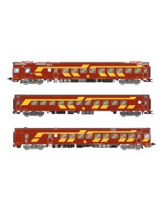 ARNOLD RENFE, AUTOMOTOR ELÉCTRICO 444-004, DECORACIÓN ROJO/AMARILLO DIGITAL CON SONIDO