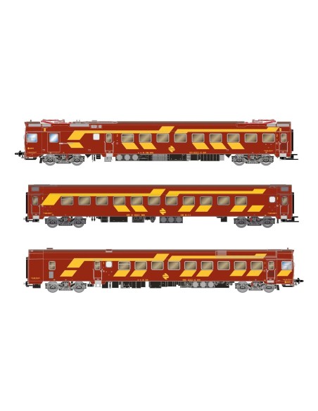 ARNOLD RENFE, AUTOMOTOR ELÉCTRICO 444-004, DECORACIÓN ROJO/AMARILLO DIGITAL CON SONIDO