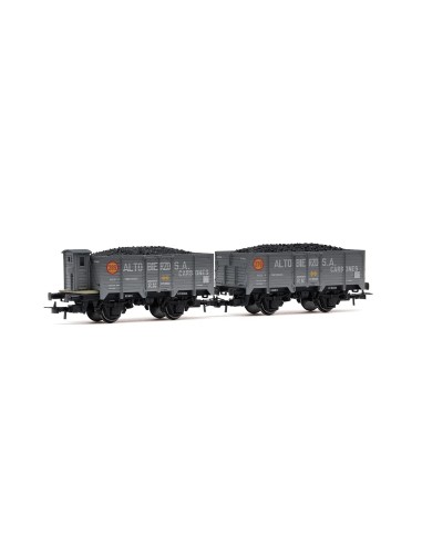 ELECTROTREN RENFE, SET DE 2 VAGONES ABIERTOS DE 2 EJES, TIPO X UNIFICADO CORTO