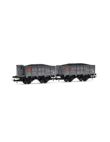 ELECTROTREN RENFE, SET DE 2 VAGONES ABIERTOS DE 2 EJES, TIPO X UNIFICADO CORTO