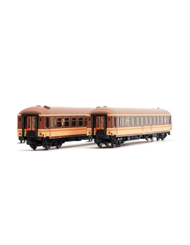ELECTROTREN RENFE, SET DE 2 COCHES "ESTRELLA BAHÍA DE CÁDIZ", Bc10x-12600 LITERAS, DECORACIÓN ESTRELLA