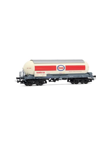 ELECTROTREN RENFE, SET DE 2 VAGONES CISTERNA DE 4 EJES PARA AMONÍACO "ESSO-SALTRA" NUEVO TECHO