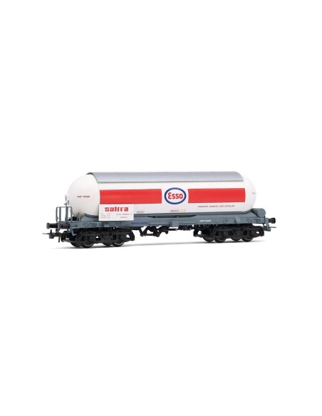 ELECTROTREN RENFE, SET DE 2 VAGONES CISTERNA DE 4 EJES PARA AMONÍACO "ESSO-SALTRA" NUEVO TECHO