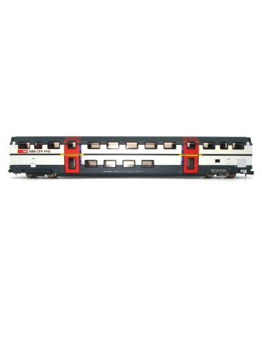 HOBBYTRAIN SBB, COCHE DE PASAJEROS DE 2 PISOS IC2000 DE 1ª CLASE (TIPO A)