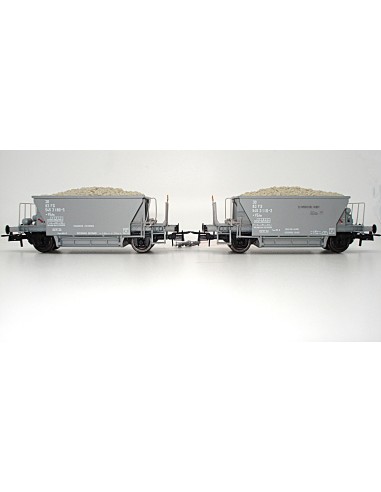 OS.KAR FS, 2er-SET ZWEISCHSIGE  SCHOTTERWAGEN (Bauart VEdm)
