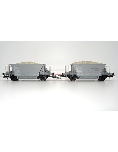 OS.KAR FS, SET OF 2 HOPPER WAGONS, 2-axle TYPE Vfcc