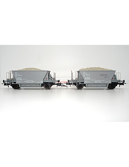 OS.KAR FS, SET OF 2 HOPPER WAGONS, 2-axle TYPE Vfcc