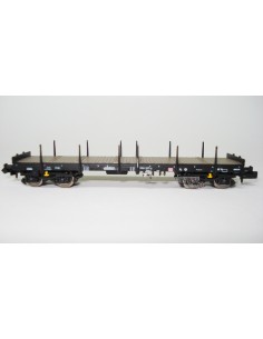 HOBBYTRAIN DB, VAGÓN PLATAFORMA DE CARGA CON TELEROS (MATRÍCULA: 396 4 337-0)