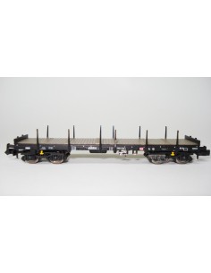 HOBBYTRAIN DB, VAGÓN PLATAFORMA DE CARGA CON TELEROS (MATRÍCULA: 396 0 758-1)