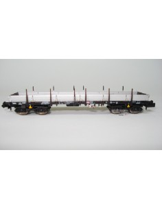 HOBBYTRAIN DB, VAGÓN PLATAFORMA DE CARGA CON TELEROS (MATRÍCULA: 394 8 357-3)
