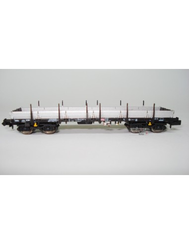 HOBBYTRAIN DB, VAGÓN PLATAFORMA DE CARGA CON TELEROS (MATRÍCULA: 394 8 357-3)