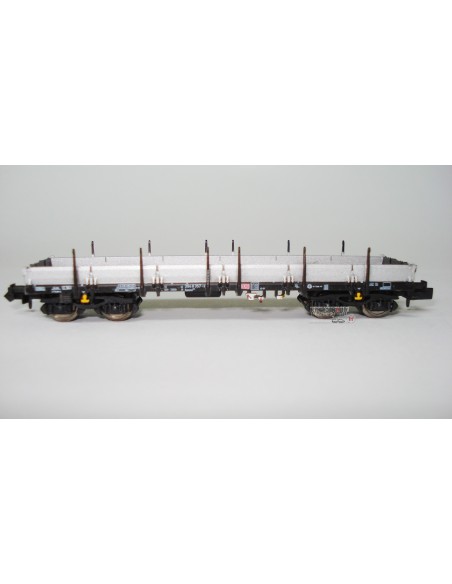 HOBBYTRAIN DB, VAGÓN PLATAFORMA DE CARGA CON TELEROS (MATRÍCULA: 394 8 357-3)