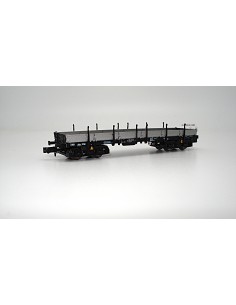HOBBYTRAIN DB, VAGÓN PLATAFORMA DE CARGA CON TELEROS (MATRÍCULA: 394 8 655-0)