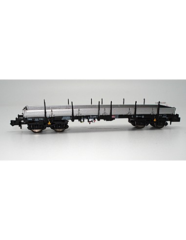 HOBBYTRAIN DB, VAGÓN PLATAFORMA DE CARGA CON TELEROS (MATRÍCULA: 394 8 068-6)