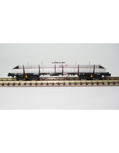 HOBBYTRAIN DB, VAGÓN PLATAFORMA DE CARGA CON TELEROS (MATRÍCULA: 394 8 582-2)