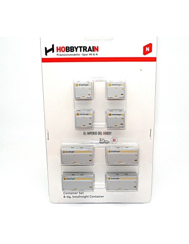 HOBBYTRAIN SET DE 8 CONTENEDORES DE LA EMPRESA DE LOGÍSTICA "INNOFREIGHT"