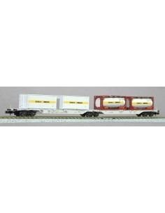 HOBBYTRAIN AAE, VAGÓN PORTA-CONTENEDORES ARTICULADO DE 6 EJES TIPO Sggnos 715 "BERTSCHI AG-DÜRRENÄSCH"