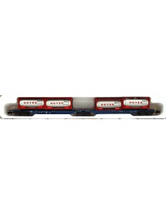 HOBBYTRAIN HOBBYTRAIN DB, VAGÓN CONTENEDOR ARTICULADO DE 6 EJES TIPO Sggnos 715 "HOYER"