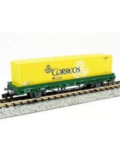 STARTRAIN RENFE, VAGÓN PLATAFORMA TIPO Ks DE 2 EJES PORTACONTENEDOR "CORREOS"