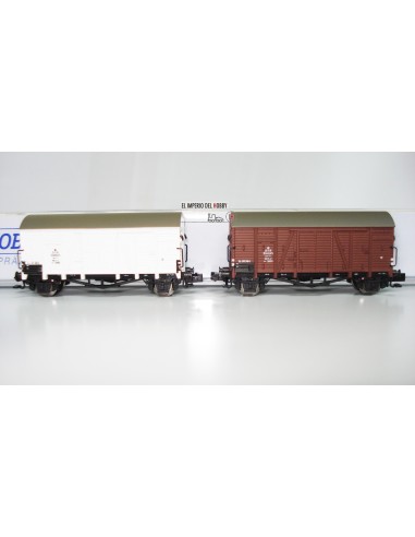 HOBBYTRAIN DSB, SET DE 2 VAGONES DE MERCANCÍAS CERRADOS TIPO Oppeln