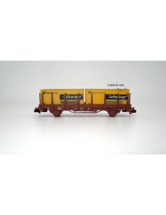 HOBBYTRAIN DB, VAGÓN DE MERCANCÍAS PLANO CON TELEROS TIPO Kbgs 442 "POSTBANK"