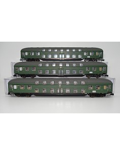 HOBBYTRAIN DB, SET 3 COCHES DE PASAJEROS (DOBLE PISO)
