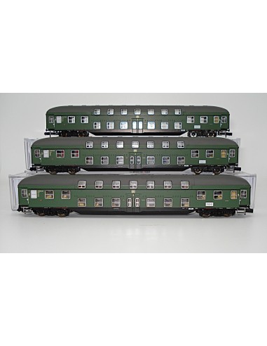 HOBBYTRAIN DB, SET 3 COCHES DE PASAJEROS (DOBLE PISO)