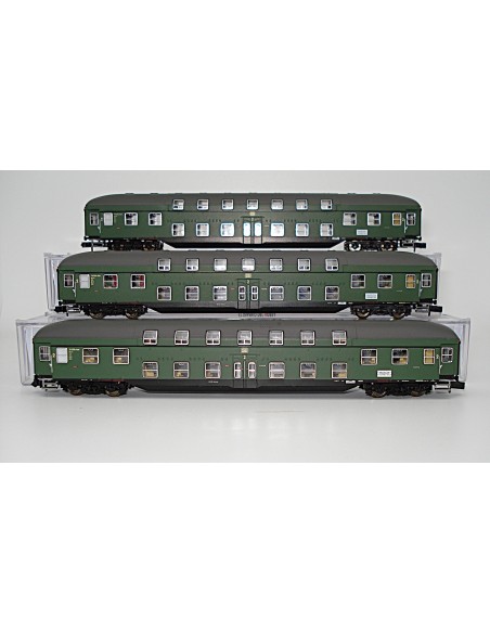 HOBBYTRAIN DB, SET 3 COCHES DE PASAJEROS (DOBLE PISO)