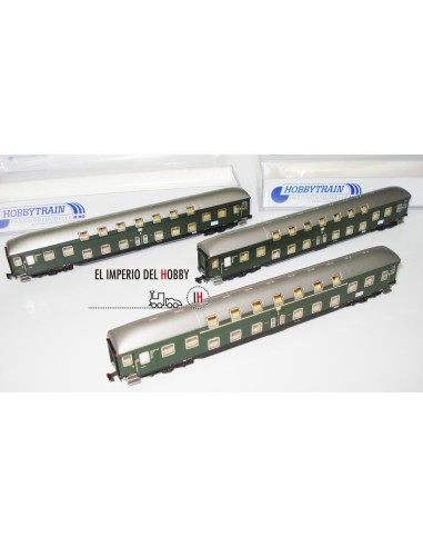 HOBBYTRAIN DB, SET 3 COCHES DE PASAJEROS (DOBLE PISO)